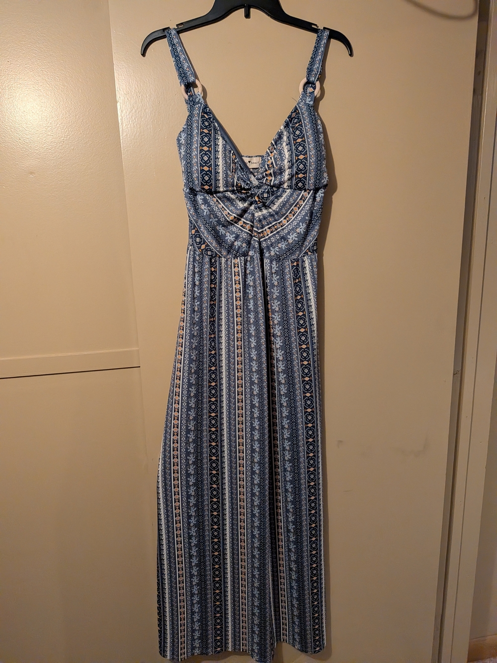 Derek Heart O-Ring sleeveless maxi dress